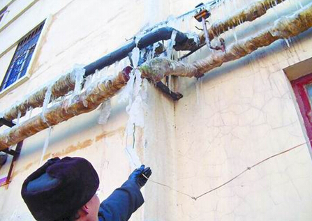 管道電伴熱帶在家庭戶外管道伴熱防凍上的使用圖